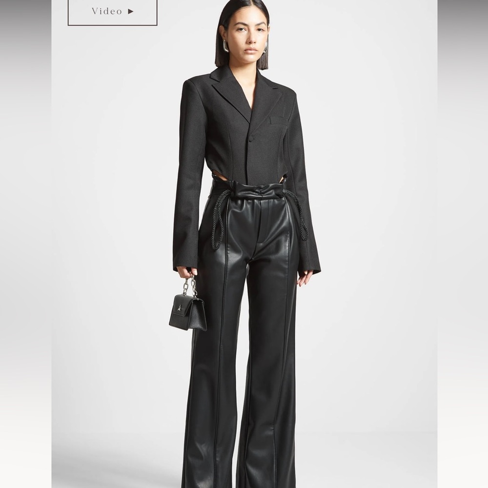 Maniere De Voir Tailored High Leg Blazer Bodysuit - never worn